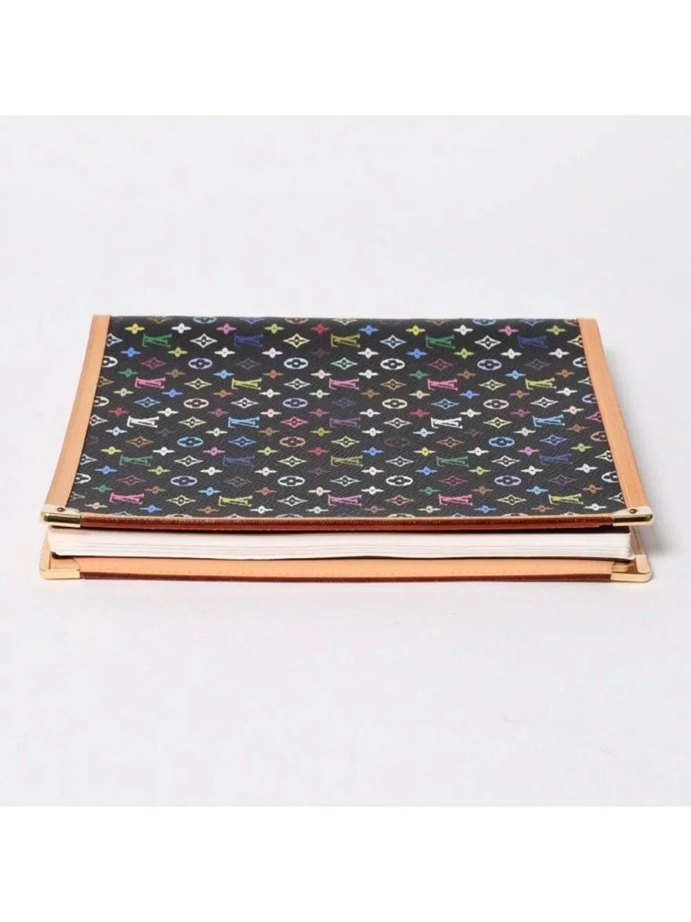Louis Vuitton Vandredi Notebook Takashi Murakami Monogram Multicolor Noir Gold